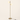 Gold two-globe tree floor lamp with cream glass globes, lit, cream studio