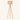 Natural Tripod Floor Lamp lit cream studio packshot, wood-bead shade