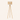 Natural Tripod Floor Lamp unlit cream studio packshot, wood-bead shade