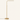 Brass pharmacy floor lamp, unlit, same camera