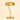 Gold metal dome table lamp with a pull chain, lamp off