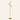 Gold Globe Tree Floor Lamp unlit cream studio packshot, three frosted globes