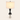 Three-quarter view of the geometric column table lamp with the shade on