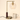 L-neck globe table lamp next to a book for scale, globe on