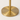 Slim Gold Floor Lamp round gold disc base closeup