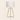 Marble tripod table lamp with 22 inch height and 12 inch width overlays, lamp off