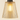 Close-up of the dotted glass shade, lit