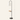 Dimension overlay on the unlit cream studio Seoul floor lamp showing 60 inch height.