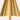 Close-up of the brass metal cone shade, lamp on