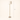 Marble wood floor lamp with 56.4 inch height and 16 inch width overlays, unlit