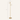 Gold two-globe tree floor lamp with 65 inch height and 15 inch width overlays, unlit