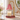 Pink Glass Tree Candle Warmer Lamp switched off on a marble vanity in daylight