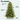 Tree details: warm white lights, hinged branches, PE and PVC needles, metal stand