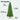 Slim Christmas tree details: slim profile, hinged branches, unlit, metal stand