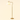 Brass Ring Arc Floor Lamp lit cream studio packshot