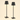 Pair of matte-black cordless table lamps with tapered metal shades and square bases, lamps on