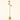 Brass triple-spot tree floor lamp with cone base, lit, cream studio