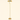 Gold dome floor lamp, slim gold stem S-curve, shallow gold/white dome, lit, cream studio