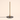 Slim vertical LED table lamp with unlit white diffuser and black disc base, lamp off