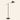 Black Gold Balance Floor Lamp unlit cream studio packshot