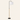 Wood Arc Floor Lamp unlit cream studio packshot, black metal and natural wood