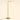 Three-quarter view of the brass pharmacy floor lamp, lit