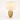 Three-quarter view of the gold mesh table lamp with the shade on