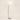 Three-quarter view of the brushed nickel swing-arm floor lamp, lit