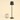 Black cordless table lamp next to a mug for scale, shade on