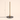 Slim vertical LED table lamp with 19 inch height overlay, lamp off