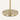 Close-up of the brushed gold circular floor base and stem