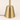 Close-up of the brass cone base and stem foot