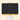 Close-up of the black box shade, gold finial, and gold neck, lamp on