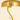 Close-up of the gold metal dome shade and pull chain, lamp on