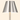 Close-up of the brushed-nickel metal cone shade, lamp on