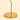 Close-up of the circular gold base and curved neck