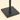 Close-up of the square matte-black cordless base