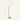 Brushed nickel floor lamp with 61 inch height and 20 inch shade width overlays, unlit
