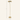 Gold dome floor lamp with 55 inch height and 12 inch width overlays, unlit