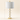 Stacked marble table lamp with 26 inch height and 13 inch shade overlays